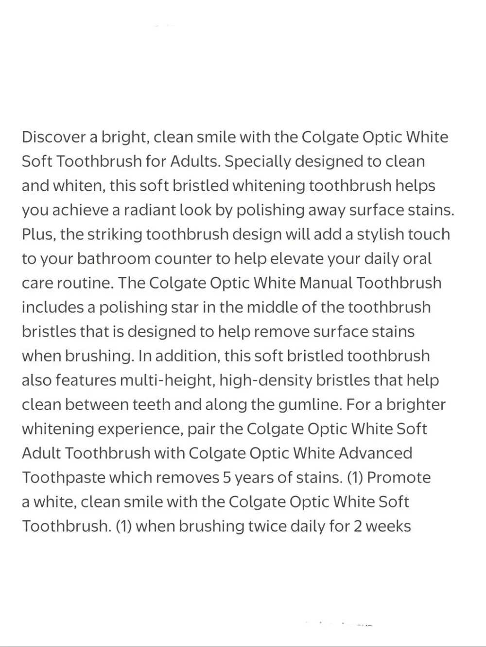 ⭐4/$15 Colgate Optic White Soft Toothbrush for Adults In Red